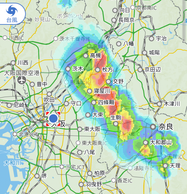 天気 大阪 雨雲 レーダー